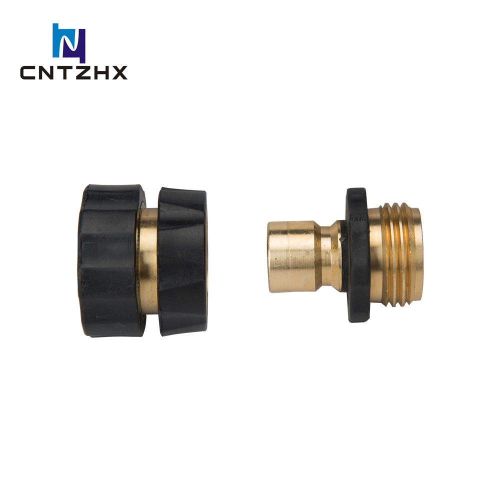 3/4 Inch Garden Hose Fitting Quick Connector Male and Female Set HX-3601L