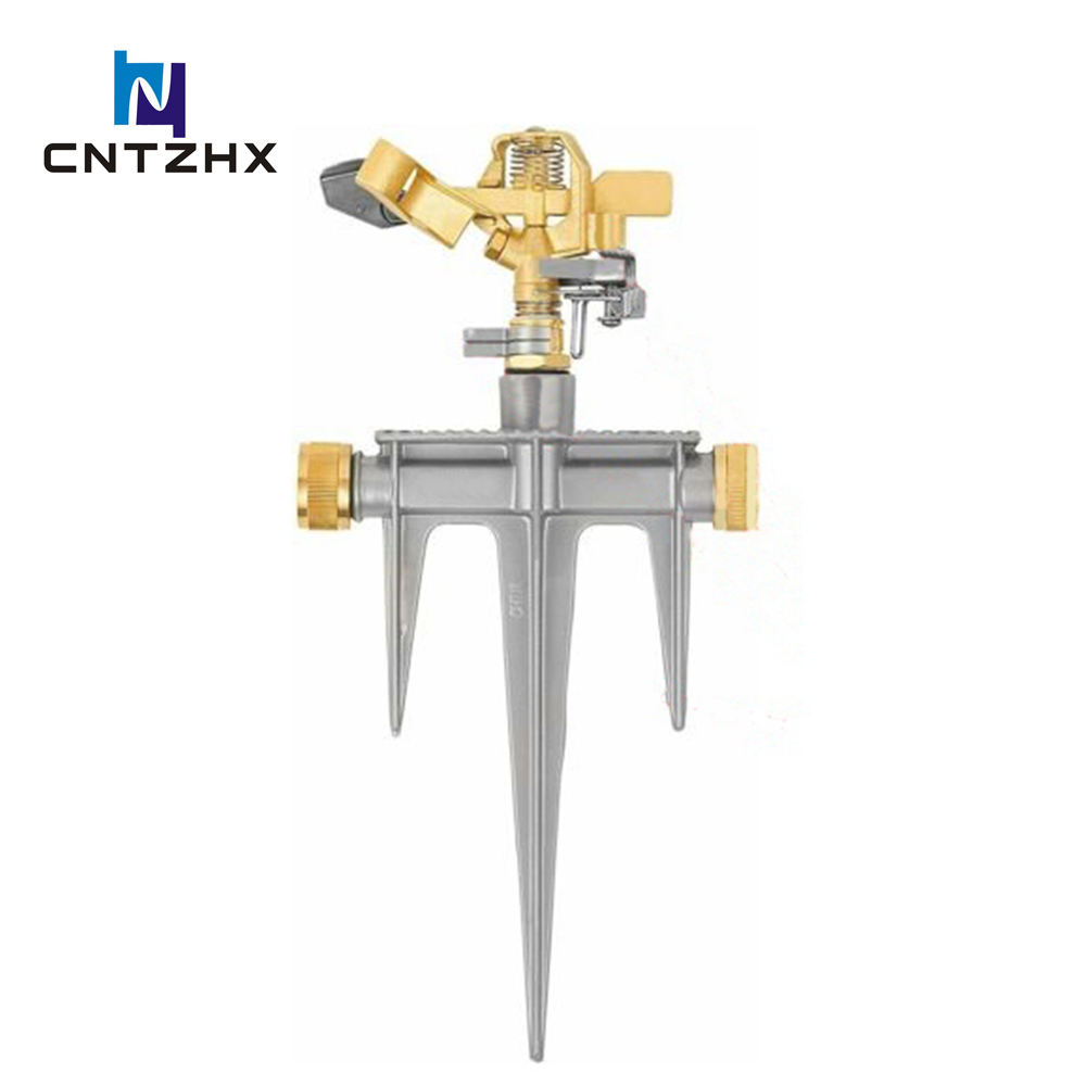 1/2 Inch Brass Impact Sprinkler with spike